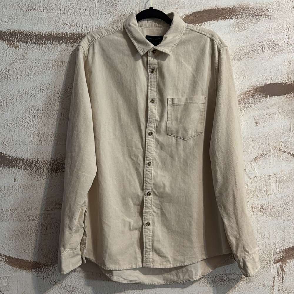 Cotton On Camden Long Sleeve Corduroy Shirt